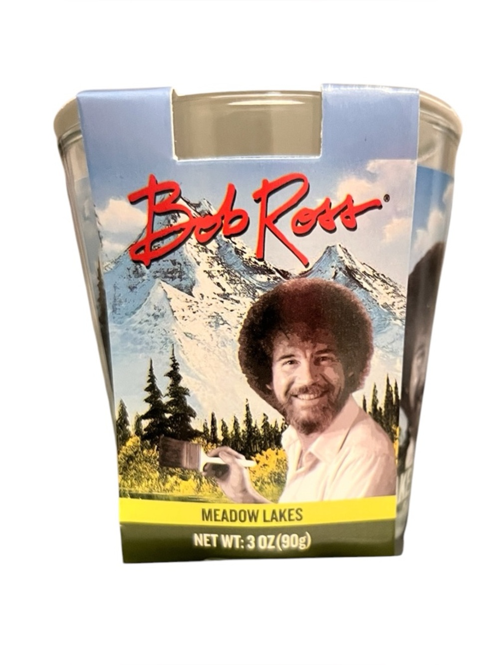 Bob Ross Meadow Lakes Scented Candle - Blue, Green, Yellow